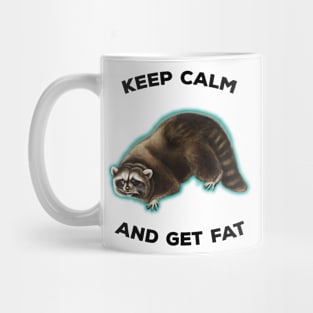 Vintage Raccoon Meme Keep Calm Mug